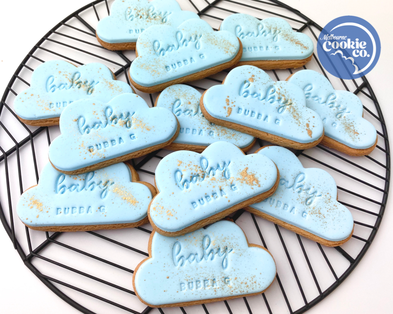 Custom Baby Cloud Cookies – Melbourne Cookie Co