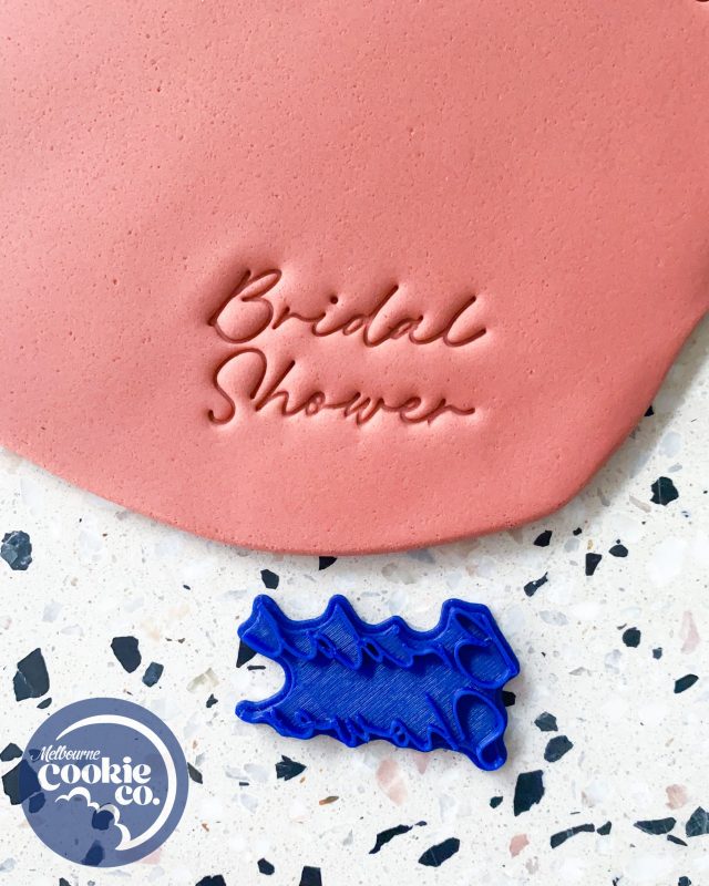 Bridal Shower Cookie Stamp Melbourne Cookie Co