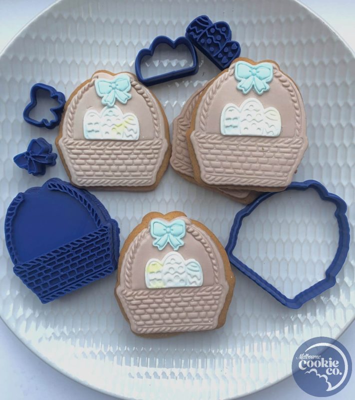 Easter Egg Basket Cutter and Embosser Melbourne Cookie Co