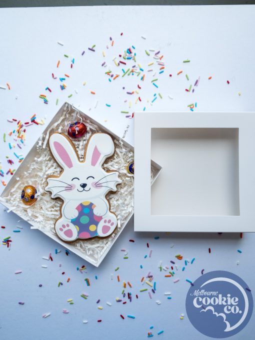 Large single bunny cookie box