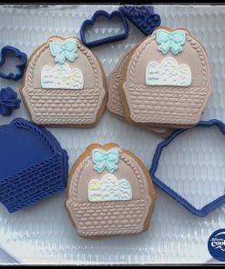 Easter Egg basket Cutter and Embosser Set