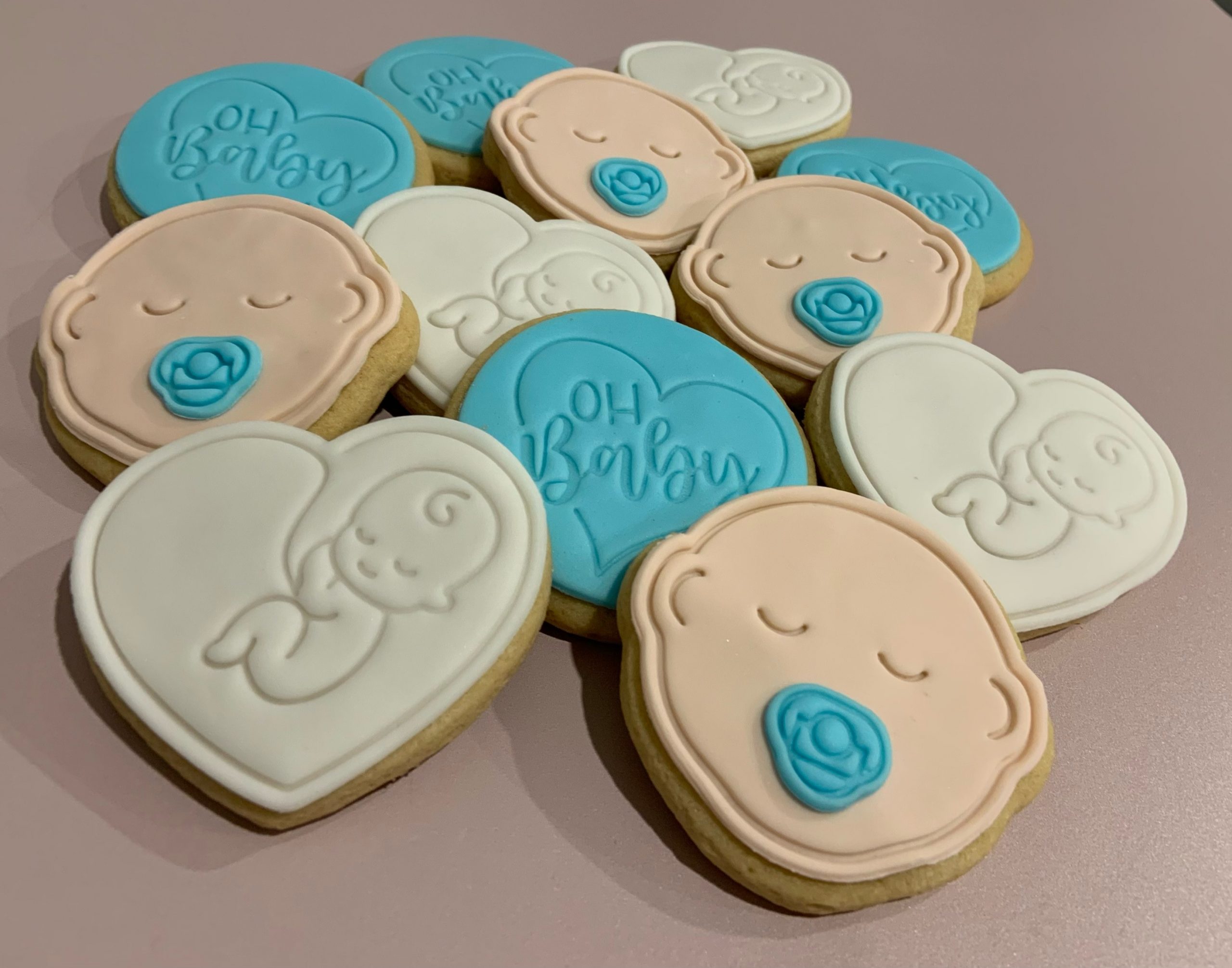 Baby Themed Cookies_blue_close up
