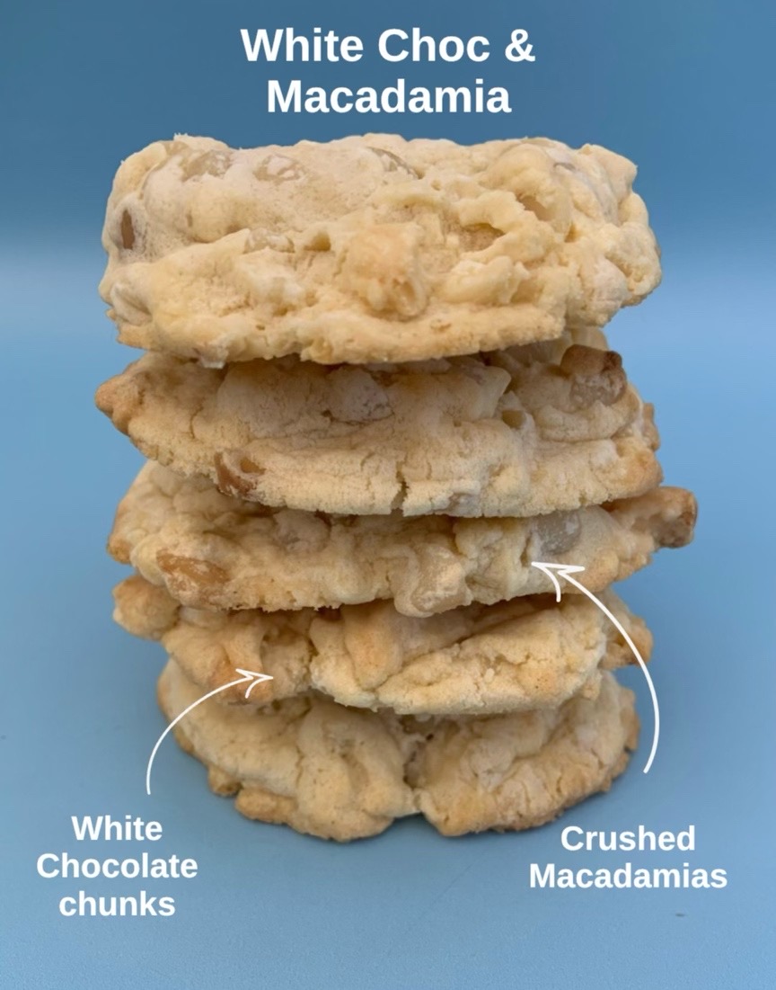 White Choc & Macadamia Chunky Cookie