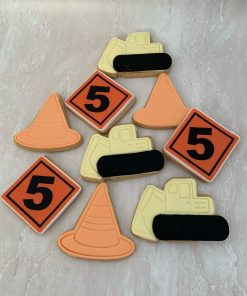 Construction Themed Birthday Cookies