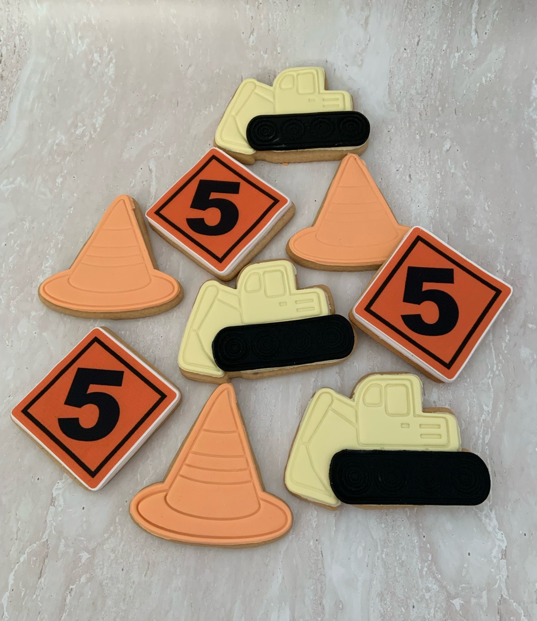 Construction Themed Cookies Construction Themed Birthday Cookies