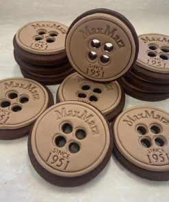Max Mara signature brand button shaped fondant cookie