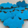 Thank You shaped decorated cookies