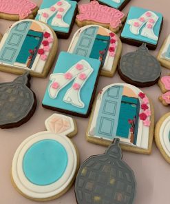 Dancing Queen Themed Cookies with Engagement Ring
