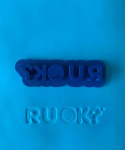 Cookie Embosser - RU OK? stamp