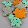 Rockpool sea creature decorated cookies